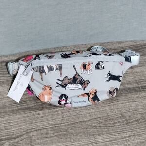 Vera Bradley Best in Show Dog Lover ReActive RFID Belt Bag‎ Fanny Pack Grey NWT